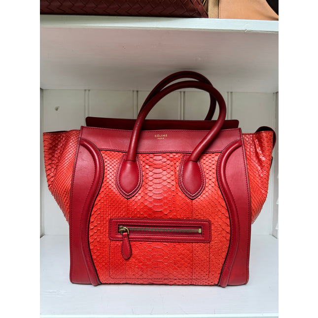 Céline phyton leather Luggage Tote 