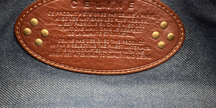 Celine denim Ava shoulder studded bag