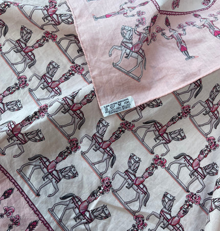 Hermes Les Artificiers cotton scarf 55