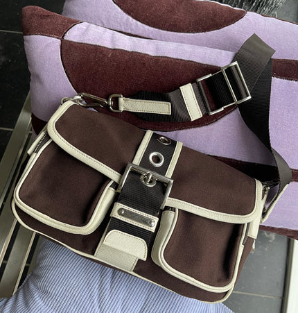 Prada pocket shoulder bag