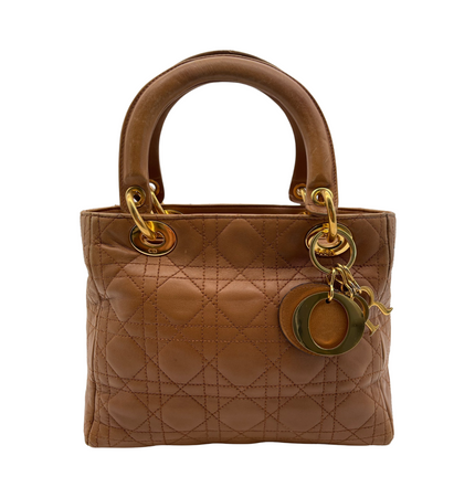 DIOR  lady dior vintage leather bag