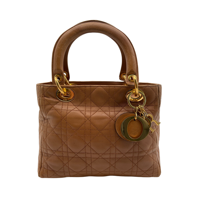DIOR  lady dior vintage leather bag