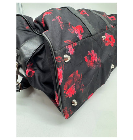 Prada light weight Floral travel bag