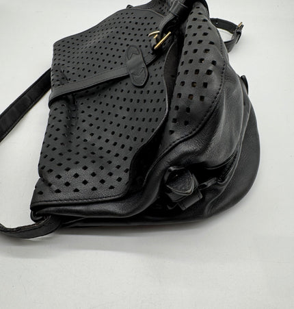 Louis Vuitton limited edition Saumur crossbody perforated black bag