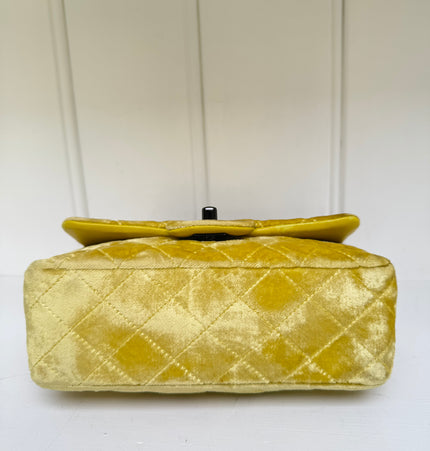 Chanel  classique/timeless velvet crossbody bag