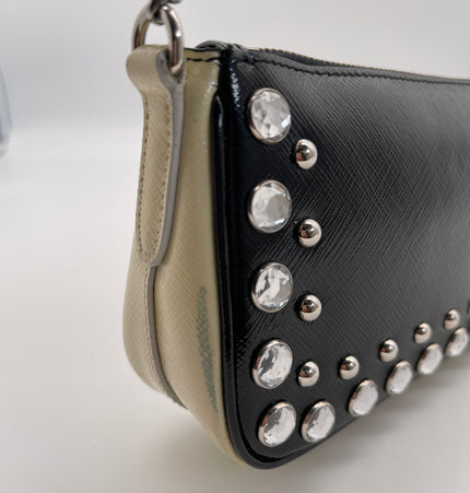 PRADA mini saffiano leather shoulder bag