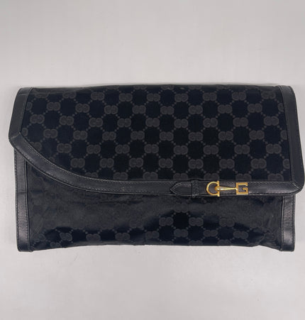 Gucci satin vintage clutch bag