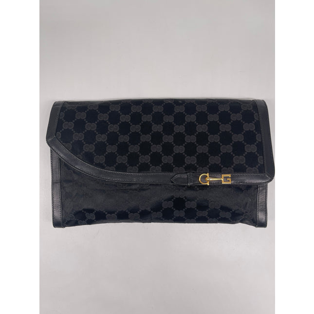 Gucci satin vintage clutch bag