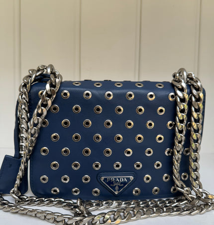 Prada studded crossbody bag