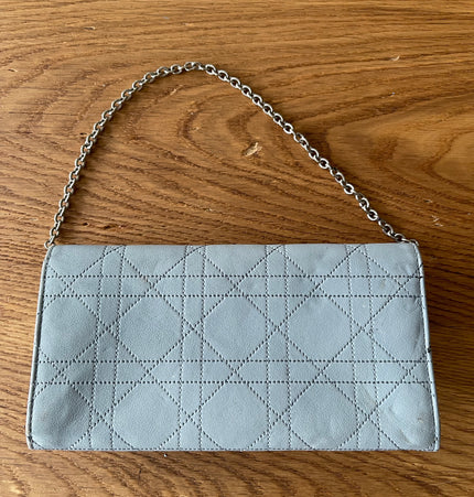 Dior cannage stitched diorling rendezvous chain wallet