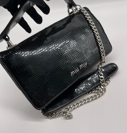 miu miu crystal top handle crossbody bag