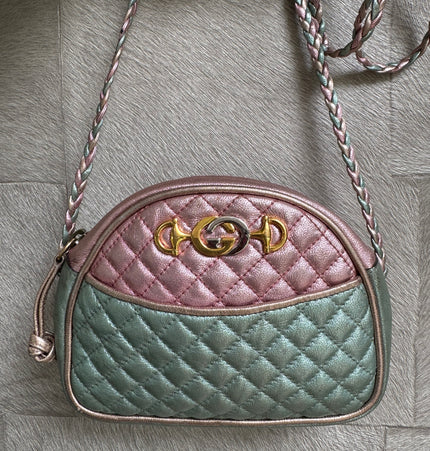 Gucci laminated crossbody bag