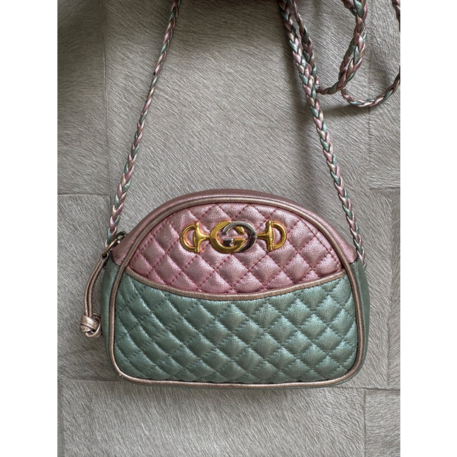 Gucci laminated crossbody bag