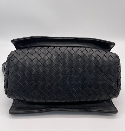Bottega veneta woven handle leather shoulder bag