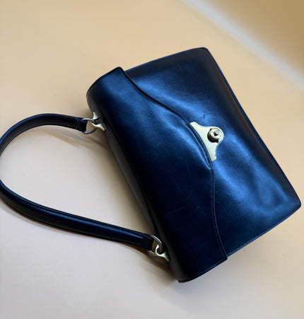 Sac à main vintage en cuir HERMÈS