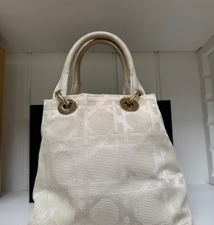 Dior lady Dior double handle handbag