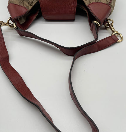 Gucci horsebit large cloth shoulder bag
