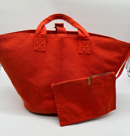 Hermes cloth handbag
