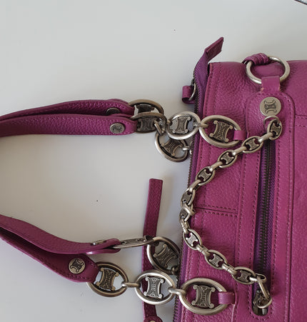 CELINE  triomphe vintage shoulder bag