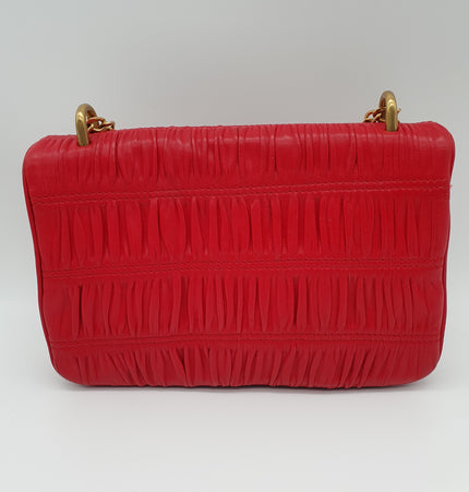 PRADA-Schultertasche aus Leder mit Diagramm