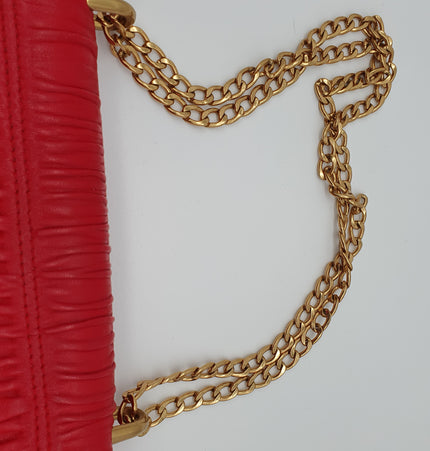 PRADA-Schultertasche aus Leder mit Diagramm