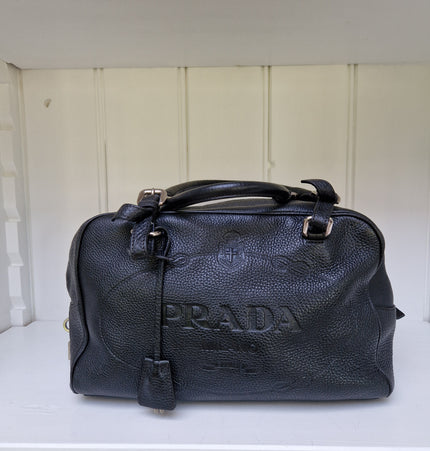 Prada vitello leather handbag