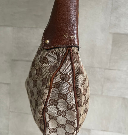 Gucci hobo bamboo ring shoulder bag