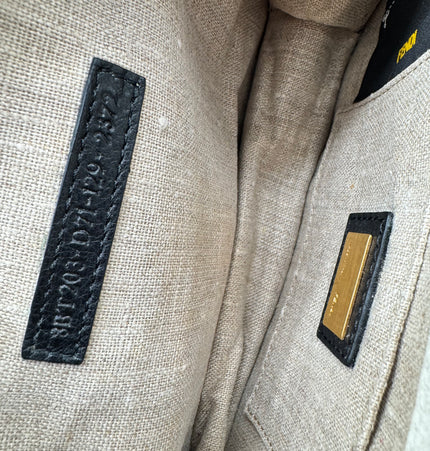 Fendi water snake skin and fur bag