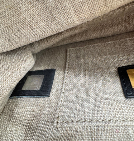 Fendi water snake skin and fur bag