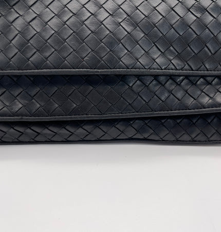 Bottega veneta woven handle leather shoulder bag