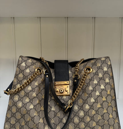 Gucci bee padlock shoulder bag