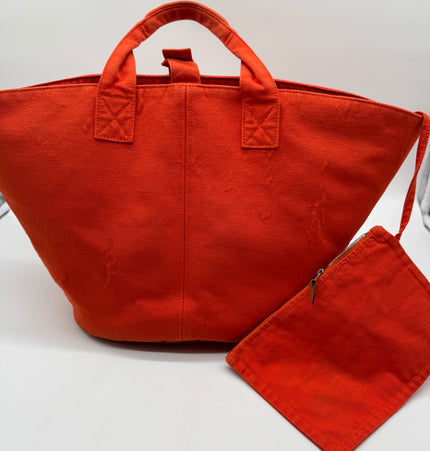 Hermes cloth handbag