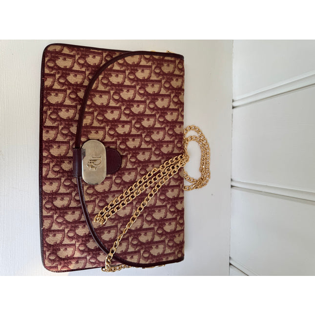 Dior vintage monogram denim clutch bag