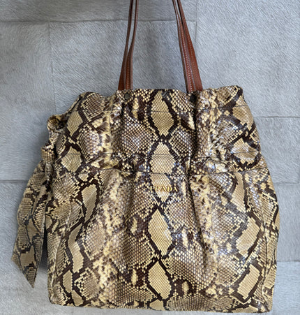 Prada phyton shoulder bag