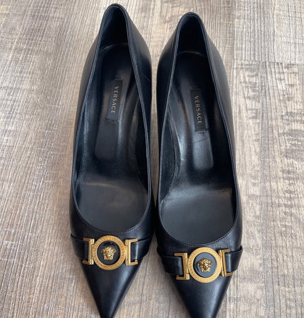 Versace kitten heels