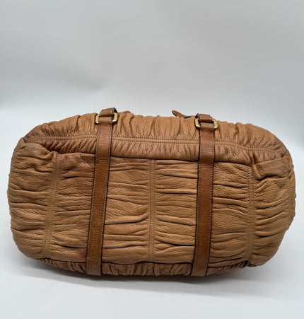 Dior deer skin leather bag