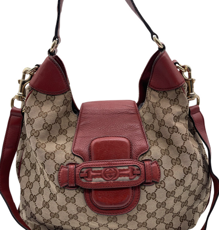 Gucci horsebit large cloth shoulder bag