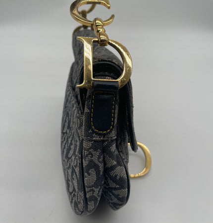 Dior Saddle Denim Schultertasche