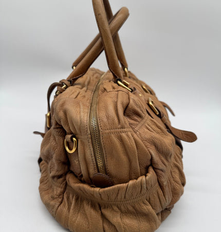 Dior deer skin leather bag