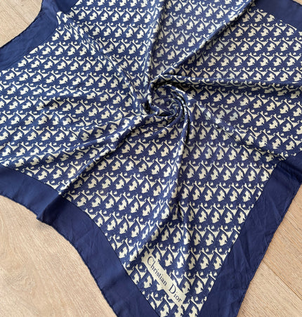 Dior monogram vintage silk scarf