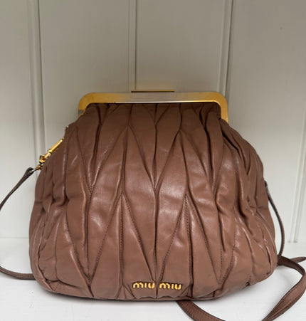 Miu Miu kiss lock crossbody bag