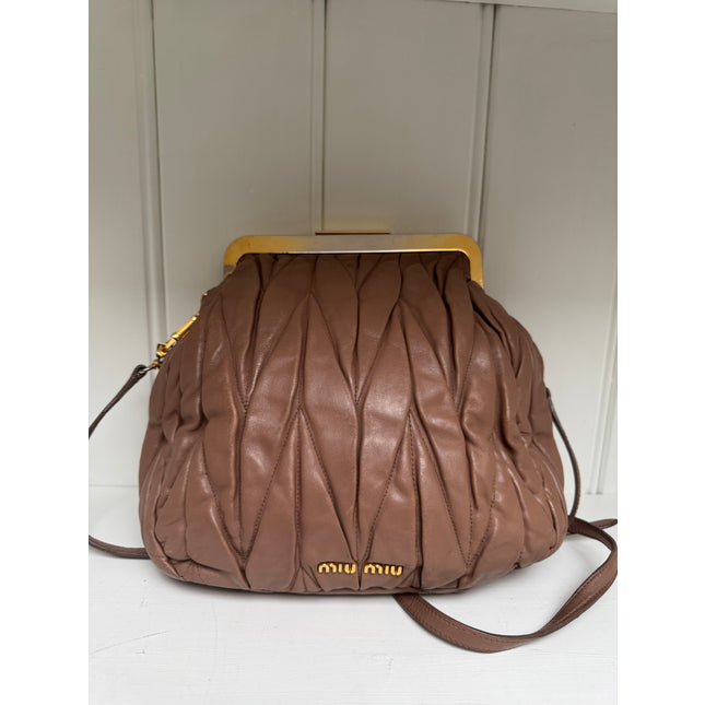 Miu Miu kiss lock crossbody bag