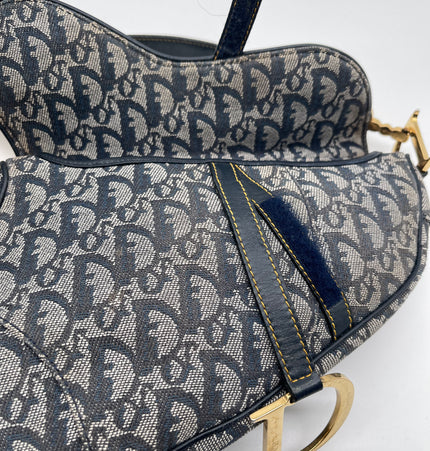 Dior Saddle Denim Schultertasche
