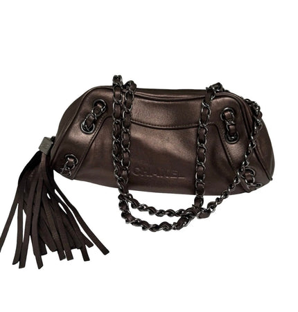 Chanel metallic shoulder bag