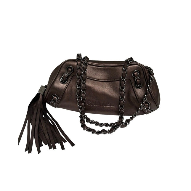 Chanel metallic shoulder bag