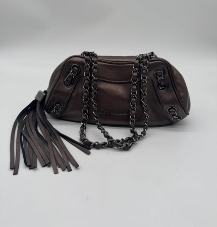 Chanel metallic shoulder bag