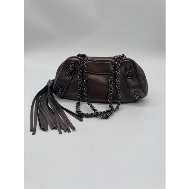 Chanel metallic shoulder bag