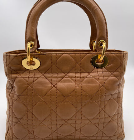 DIOR  lady dior vintage leather bag