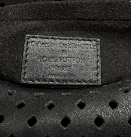 Louis Vuitton limited edition Saumur crossbody perforated black bag