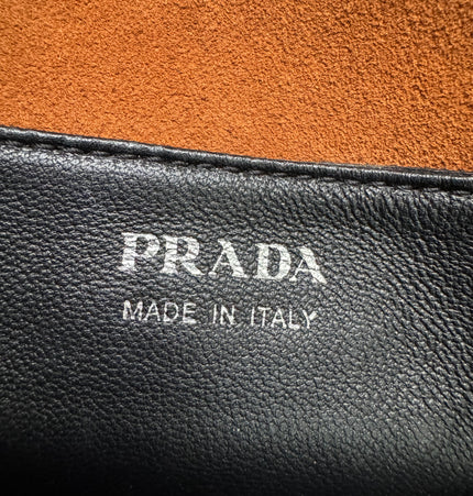 Prada sidonie crossbody suede bag